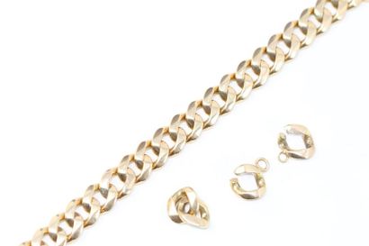 null 18k (750) yellow gold bracelet with links (broken).

Wrist circumference: approx....