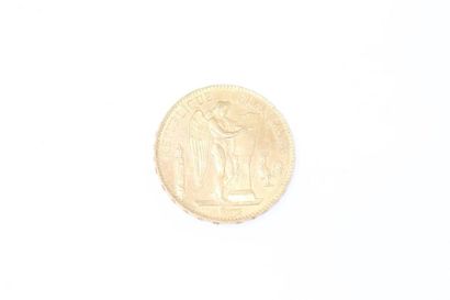 null Pièce en or de 100 francs Génie tranche Dieu Protège la France. (1886 A)

TTB.

Poids...
