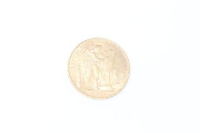 null Gold coin of 100 francs Génie tranche Dieu Protège la France. (1912 A)

APC.

Weight:...