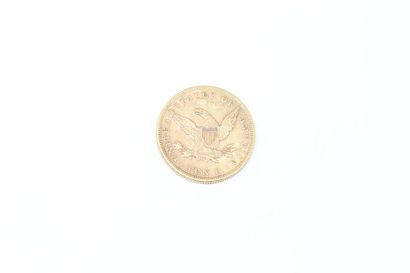 null Gold 10-dollar Liberty coin (1880).

TB to APC

Weight: 16.71 g.