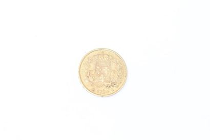 null Gold coin of 40 Francs Charles X (1824 A).

Weight : 12.90 g.