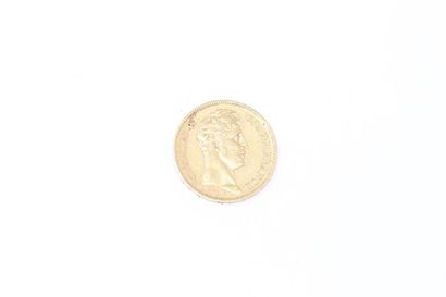 null Gold coin of 40 Francs Charles X (1824 A).

Weight : 12.90 g.