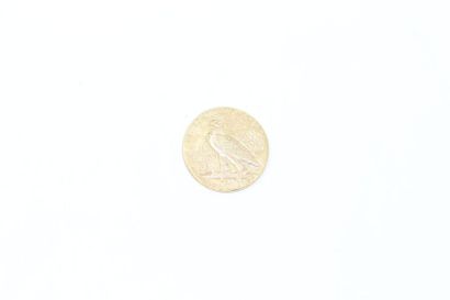 null Pièce en or de 5 Dollars "Indian Head" 1915. 

TB à TTB

Poids : 8.3 g