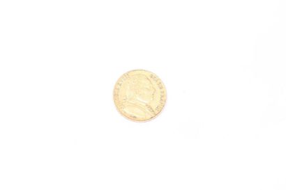 null Pièce en or de 20 francs or Louis XVIII (buste habillé) (1815 A). 

TB à TTB....