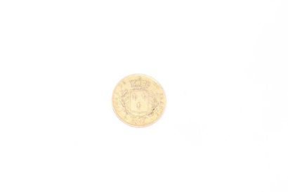 null Pièce en or de 20 francs or Louis XVIII (buste habillé) (1815 A). 

TB à TTB....