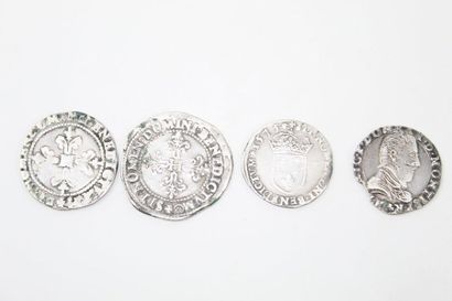 null Quatre pièces en argent XVIe & XVIIe



Teston Charles IX - 1575 H (atelier...