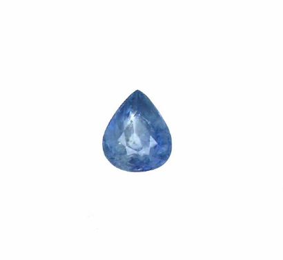 null Pear sapphire. 

Accompanied by a GIA certificate dated 02/04/20 indicating...
