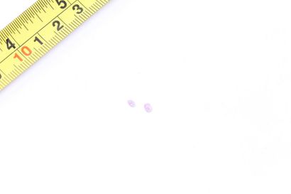 null Set of two pink diamonds (grey)

A metal frame is attached to it. 

Weight:...