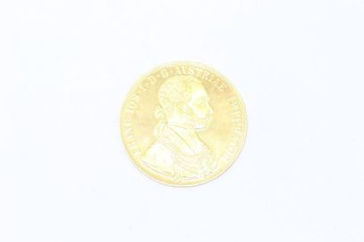 null Gold coin of 4 Ducats Franz Joseph I (1915)

SUP

Weight: 13.96 g.