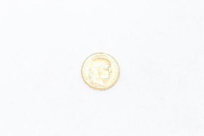 null Gold coin of 20 francs au Coq. (1907)

APC to SUP. 

Weight: 6.45 g. 