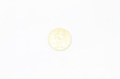 null Gold coin of 20 francs "Coq" 1910. APC