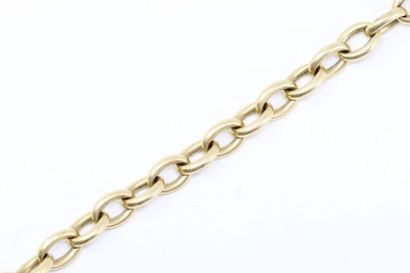 null 18k (750) yellow gold bracelet with chain link.

Wrist circumference: approx....