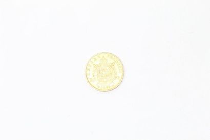 null 20 franc gold coin Napoleon "bare head" 1869 BB



Weight: 6.45 g - TB