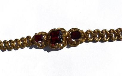 null Tassel bracelet with imitation red stones. Ratchet clasp. 

(scratches)

Napoleon...