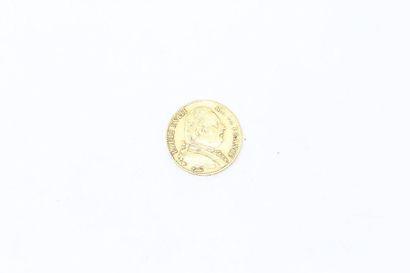 null Gold coin 20 Francs Louis XVIII Clothed bust (1814 A)

TB to APC

Weight: 6.45...