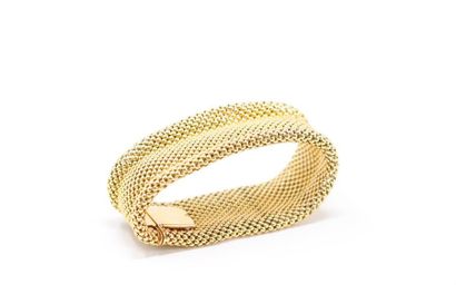null 18k (750) yellow gold ball link bracelet. 

Weight : 64.71 g. 