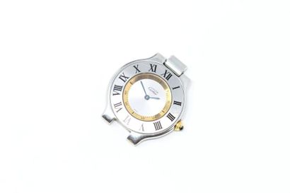 CARTIER CARTIER (Must de)

Round metal case, dial with grey background and Arabic...
