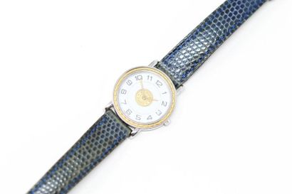 HERMES Paris HERMES PARIS 

Ladies' wristwatch, round gold and silvered metal case,...