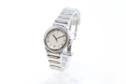 CORUM CORUM

Men's wristwatch, round stainless steel case, cream guilloché dial with...