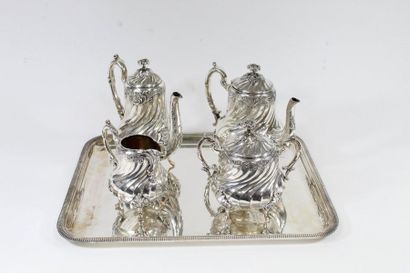 GALLIA GALLIA 

Silver metal tea and coffee set in the Rocaille taste composed of...