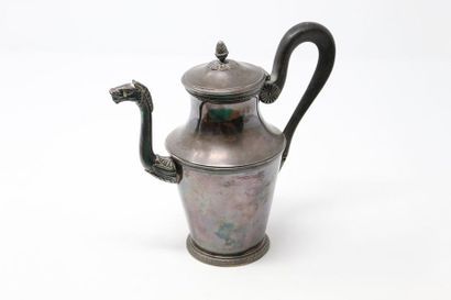 null Silver jug with frieze decoration and chimera head. (Punch to the rooster)

High....