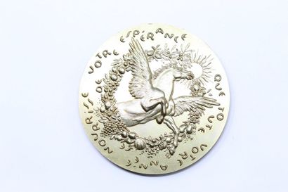 null Médaille en bronze flor 

Avers : "QUE TOUTE VOTRE ANNÉE SE NOURRISSE DE VOTRE...