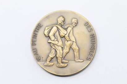 null Bija

Bronze medal with a brown patina representing Baron Eugène Laermans.on...