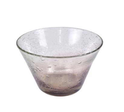 null BIOT GLASSWARE

Conical cup in pink-white bubble glass (internal crack in the...