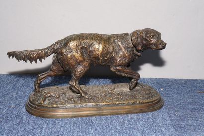 null MÈNE Pierre Jules, after, 1810-1879

Spaniel at rest, bronze with a shaded brown...