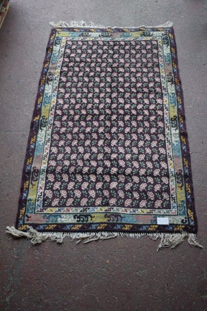 null Tunisian carpet (North atlas, North Africa), Mid-20th century. 

Dimensions:...