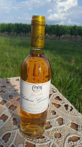 null Lot de 2 caisses de 6 bouteilles Château Génisson Cadillac blanc, 2013.