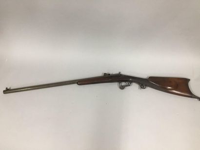 null Reduced calibre rifle: Octagonal barrel. Scroll rifle. Counterpoise buttplate....