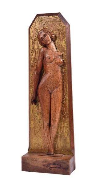 null Jean ROUPPERT (1887-1979)

Nu à la végétation. Bas-relief en bois sculpté

vernissé...