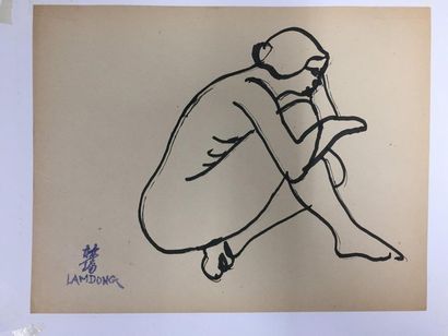 null LAM-DONG (1920-1987)

Set of 3 drawings:



Woman lying down,

black ink pen...