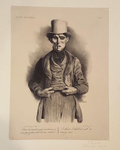 null TRAVIES Edouard (1809-1869)

N°30 of the series Galerie Physionomique 

Lithography...