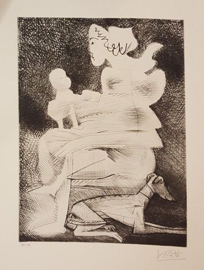 null VILATO Javier (1921-2000)

Woman and child

engraving signed lower right numbered...