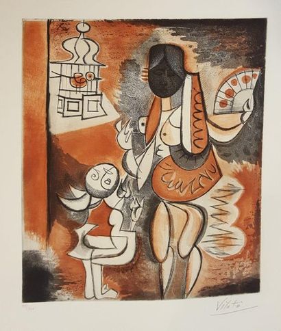 null VILATO Javier (1921-2000)

Cubist Maternity 

Lithograph signed lower right,...