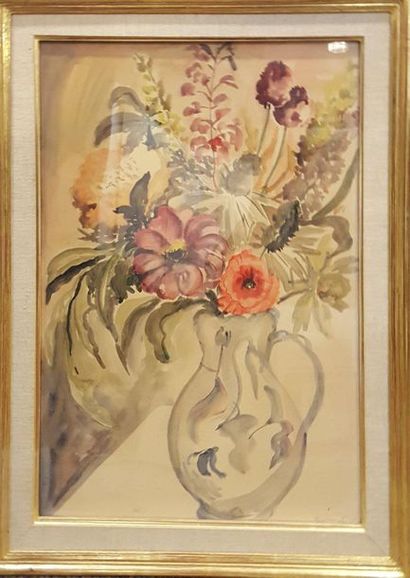 null BERNARD (20th)

Bouquet, 46

Watercolour on paper, signed and dated lower right...