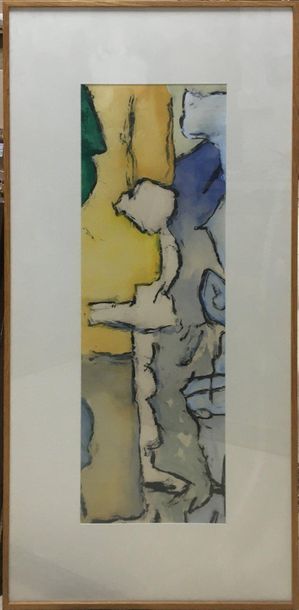 null DOURNON Jean-Jacques (born in 1953) 

Composition IX 932

Watercolor and ink...