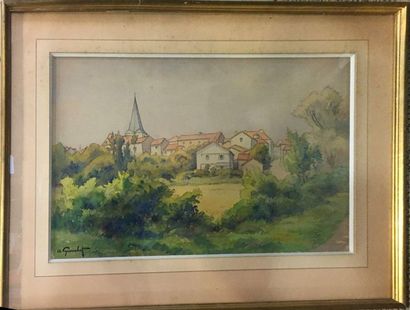 null GRANCHET André (XIX-XX)

View of the village,

watercolor signed lower left

some...