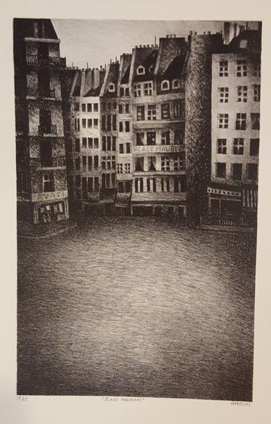 null AVATI Mario (born 1921)

Place Maubert, 1950

engraving signed and dated lower...