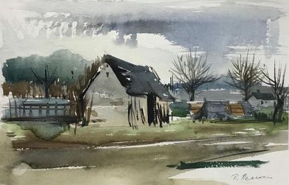 null PREKAS Paris (1926-1999)

Mischka's house shed...

Watercolor signed lower right...