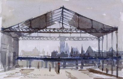 null PREKAS Paris (1926-1999)

Troyes train station, 4-3-1980

Watercolour signed,...