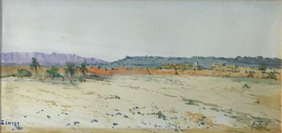 null ROY. A 

View from Zenara

Watercolor signed lower right and located lower left...