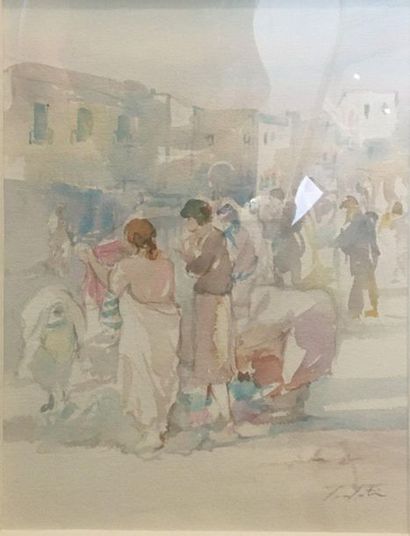 null SAFARTI Victor (1931-2015)

Marché en Orient, 

aquarelle

signé en bas à droite,...