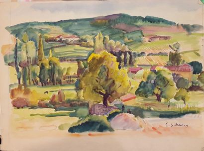 null SCHERRER Cécile (1899-?)

Burgundy, near Macon - Toulon

Two Watercolours on...