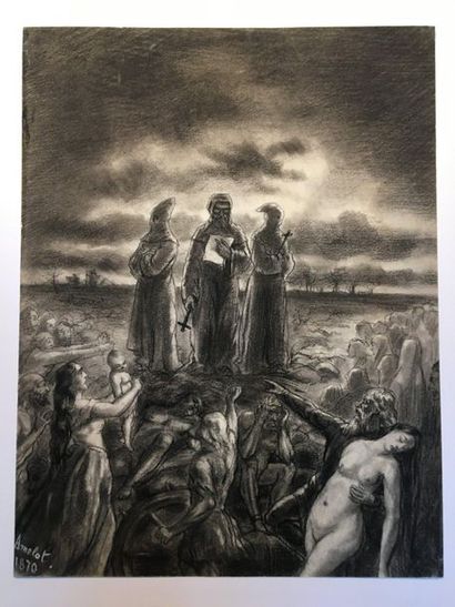 null AMELOT C (19th century)

The Last Judgement, 1870

Charcoal signed and dated...