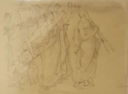 null BLANC Joseph (1846-1904)

Ancient assembly,

pencil on paper, 

signed lower...