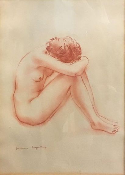 null COQUILLAY Jacques (20th century)

nude study

blood on paper,

signed lower...