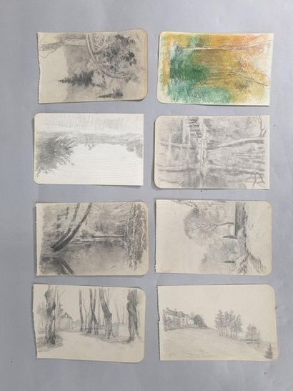 null GEORGE-GRIMBLOT Elisabeth (c.1870-1936)

Set of 8 sketchbook pages

each with...